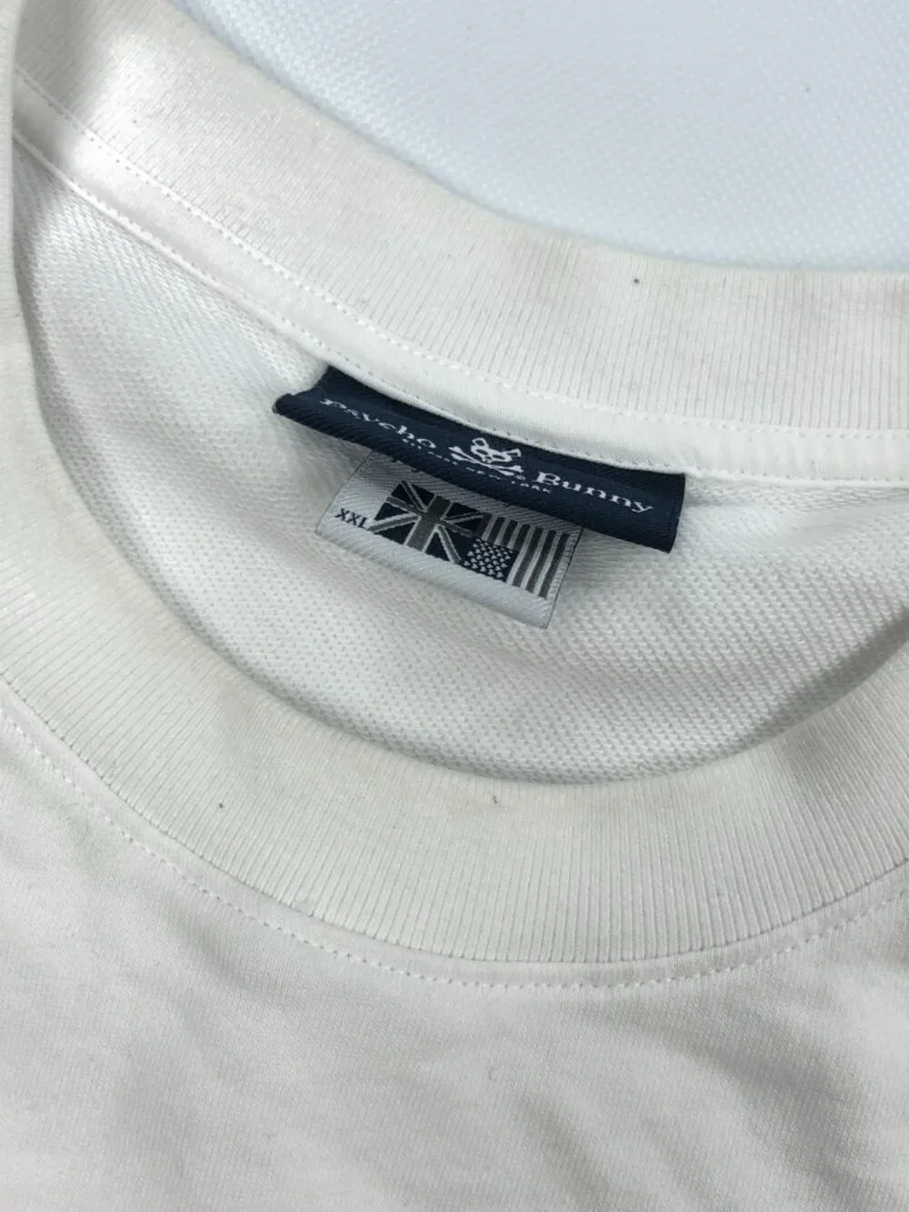 Psycho Bunny Crew Neck Sweatshirt Pullover 2XL White - Picture 7 of 12